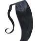 Premium Ponytail Rabenschwarz