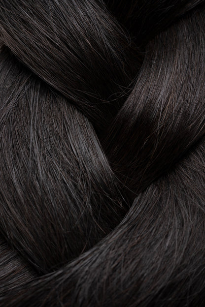 Premium Ponytail Schwarzbraun