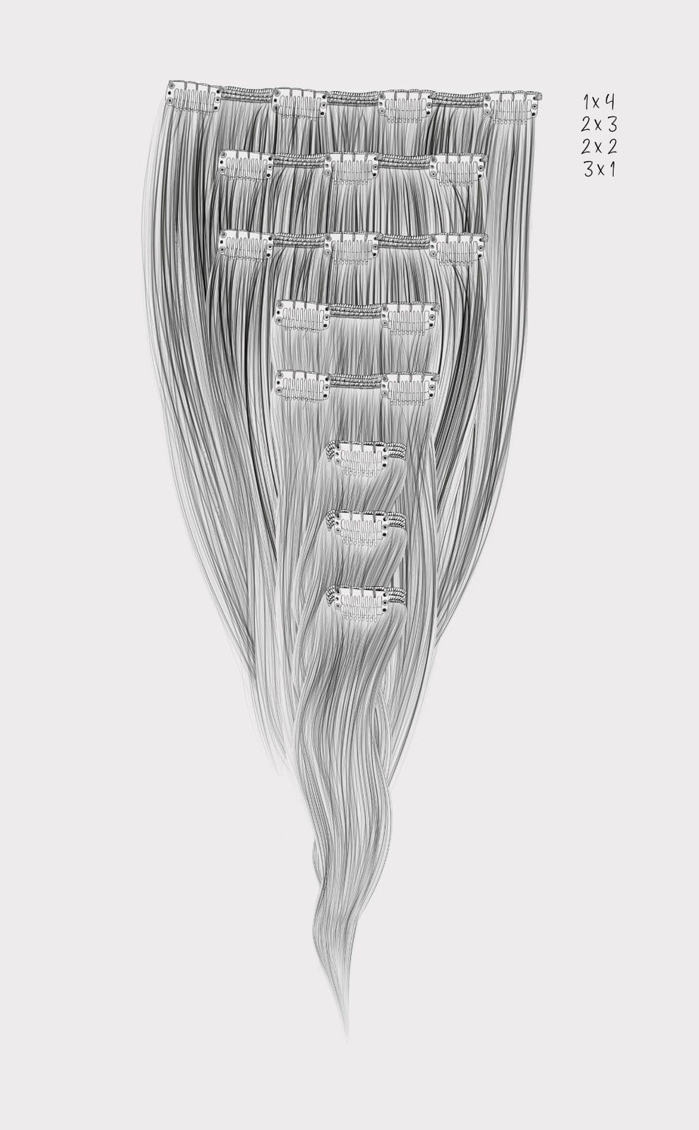 Premium Seamless Extensions Platinblond